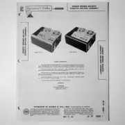 Knight Models KN-4075 KN-4310 Tape Deck - SAMS Photofact ™ 1962 - New NOS