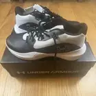 Under Armour UA Lockdown 7 Mens 13 Shoes Black White Basketball New In Box