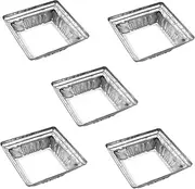 SEWOART Metal Railing Trim Anchor 50pcs Iron Buckle Covers Square Base Easy Install Durable Iron Plate