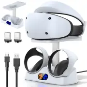 Controller Charging Dock for PS5 VR2 Charging Station with VR Headset Holder Dis