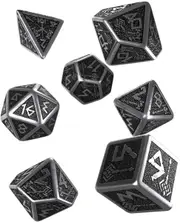 Q Workshop - Dwarven Metal & Black Dice Set 7