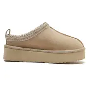 Yellow Earth Women's Cooper Platform Sole Ugg Slippers Mustard Seed (Women's US 10)