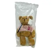 AVON Breast Cancer Crusade Brown Bear 7" Plush Pink Ribbon Shirt Sealed 2001