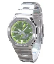 Casio G-SHOCK G-STEEL Analog Digital Green Dial Quartz GM-2110D-3A Mens Watch