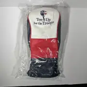 PRG USA Tee It Up For The Troops Leather Golf Head Cover Brand New In Package