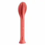 Koziol Cutlery Set 3 pcs Klikk Pocket, To-Go Cutlery, Plastic, Nature Coral