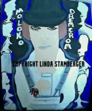 Alex Clockwork O. Pair Expressionist Paintings!