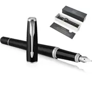 Parker Urban Fountain Pen Chrome Trim Gift Box (Matte Black)