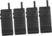 4pcs for DIY DIY for Walking Talk Back Parent- Plastic Black