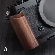 L-Hand Wood Grip Holder For Nikon ZF Camera Aluminum Alloy Baseplate For Arca