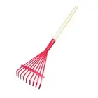 Grass Leaf Rake Garden Rake Detachable Ergonomic Grass Removal 9 Tines Easy on