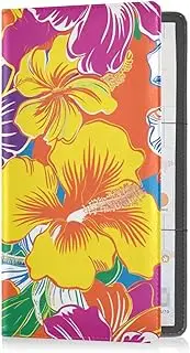 Yoogain Floral Hawaiian Leather Registration and Insurance Card Holder Glove Box Organize Prefect Car Essentials Wallet for any Car, Truck, Motorcycle, Trailer or Boat