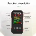 Black 3 In 1 EMF Meter Electromagnetic Radiation Detector Electric Field Int RH