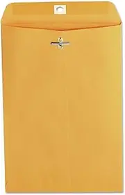 Kraft Clasp Envelope, Side Seam, 28lb, 6 1/2 x 9 1/2, Light Brown, 100/Box, Sold as 1 Box