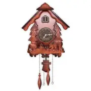 Kendal Cuckoo Clock Quartz Wood Wall Clock Pendulum w/ Forest and Animal Decor