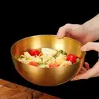 Stainless Steel Golden Food Container Cooking tools Salad Bowls Tableware