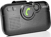 SUNITEC Handsfree Bluetooth Car Kit for Cell Phone, Wireless Bluetooth Speaker for Car, AUTO Power ON Support Siri Google Voice Assistant Hands Free Phone Speakerphone with Visor Clip-BC980SA