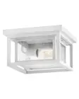 Textured White LED Flush Mount from the Republic Collection