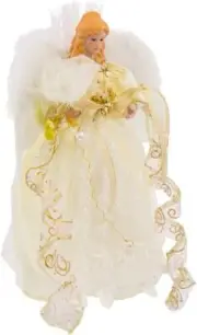 Kurt Adler LED Angel Treetop, 12-Inch