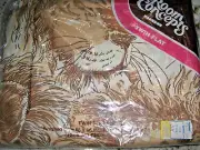 Vintage Twin Flat Sheet Lions 66" X 96 Jungle Simba Earth Tones 1970's NOS Bibb
