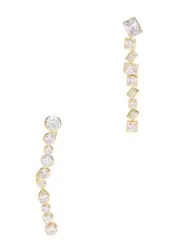 Completedworks The Pull of Two Gravitational Forces Drop Earrings - Gold ONE SIZE
