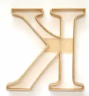 KAPPA GREEK LETTER FRATERNITY SORORITY COOKIE CUTTER USA PR4332