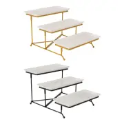 Cupcake Tier Stand with 3 Porcelain Serving Platters 3 Tier