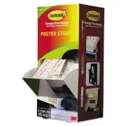 Command Poster Strips 3/4" x 2 1/8" White 100/Carton 17024CABPK
