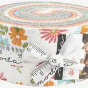 Sherri & Chelsi's Bountiful Blooms Jelly Roll - 40 Vibrant 2.5" Fabric Strips