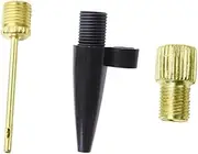 JUMPLAWN Essential Cycling Kit to Adapter Ball Pump Needle Nozzle Bike Pump Connector for Inflation
