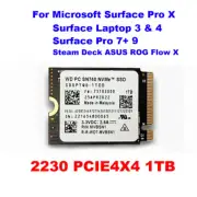 NEW WD SN740 M.2 2230 SSD 1TB NVMe PCIe For Microsoft Surface Pro 9 Steam Deck