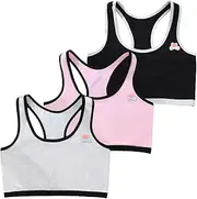 [SEAUR] Girls Training Bras Kids Seamless Bralette Stretch Cotton Sports Bra Comfort Soft Crop Cami Bra Racerback Crop Tank Top