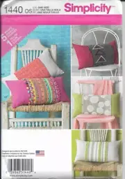 Simplicity Pattern 1440 Lumbar Pillow Cover and Wraps