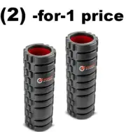 2 Foam Rollers & Carry Bag. Back Muscle Massage Trigger Point Leg Pain 13×5.5