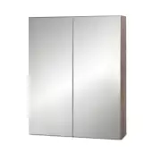 Cefito Bathroom Mirror Cabinet Vanity Medicine Shave Wooden Natural 600mm x720mm