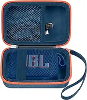 Carry Case Compatible with JBL Go 4 - Portable Bluetooth Speaker Box Pro Sound, Also for Go 3/Go3 Eco/Go2 Waterproof Mini Wireless Speaker - Only The Case (Blue)