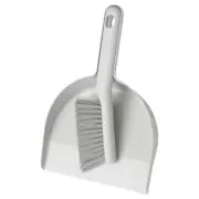 NEW: IKEA PEPPRIG Dust pan and brush, gray
