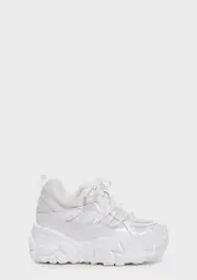 [Anthony Wang] Persimmon-1 Wedge Sneakers - White