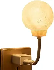 USB Night Light - 3 Color Dimmable Moon Lamp Led Night Light Voice Activated | Small Energy-Saving Led Light with 3 Timers | Smart Bedside Lamp for Home Desk Bedroom
