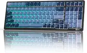 RK ROYAL KLUDGE RK98 Mechanical Gaming Keyboard Triple Mode 2.4G/BT5.1/USB-C 100 Keys Hot Swappable Linear Red Switches with Number Pad RGB Backlit 3750mAh Battery NKRO Keyboard Ergonomic Design