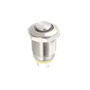 Push Button Switch 1NO Momentary High Head Button 12mm / Yellow