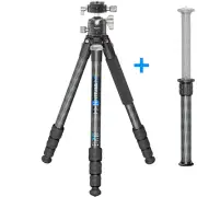 CX5 Carbon Fiber Lightweight Travel Tripod Professional DSLR Camera Tripod for F