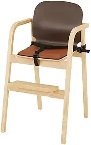 Katoji 22426 Baby Chair, High Chair, Restaurant High Chair, ST (Brown) from 18 to 60 Months