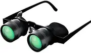 Fishing Binoculars Hands-Free Fishing Binoculars Portable Scope Focal Length Adjustable for Bird Watching, Sports, Concerts, Theater, and Seeing Black One Size