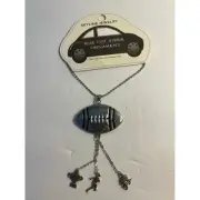 Football Car Charms Jewelry, Rearview Mirror Ornament, Skyline Jewelry