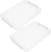 MINAOLULUS Mesh Storage Case Plastic Document Organizer Portable Project Case File Box 2 Pcs Office Supplies Holder