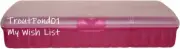 TUPPERWARE Lunch N Things Sandwich Keeper Divided Container Organizer Fuchsia