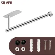 OZNALA Kitchen Hanger Paper Roll Cabinet Towel Holder Silver Rack Shelf Wall Adhesive AU