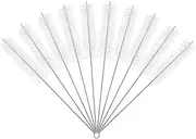 Beavorty 10pcs Straw Brush Set Deep Clean Feeding Bottle Straw Pacifier Cleaning Long Handle Brush Dishwasher Safe