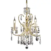 Vencha K-2013 3 Light Crystal Chandelier - Gold